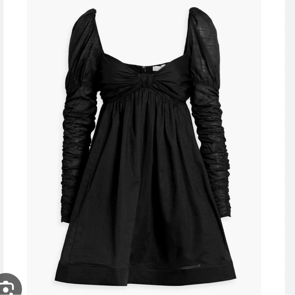 BNWTs Zimmermann dress . Size 0  . Black cotton
